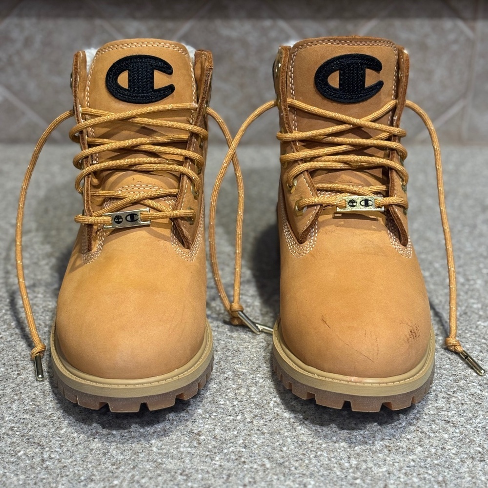 Timberland x Champion Shearling Boots - Picture 2 of 9